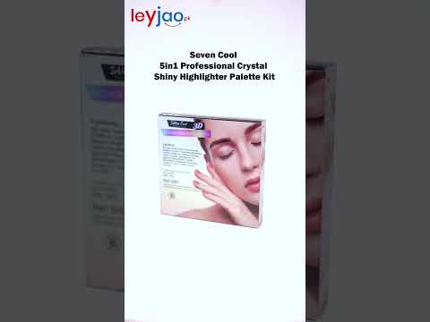 Seven Cool 5in1 Professional Crystal Shiny Highlighter Palette Kit
