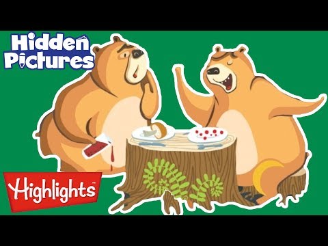 BEAR PICNIC | Hidden Pictures Puzzles | Kids Videos | Highlights - Kingdom Kids Zone, Little Learners - Highlights Kids