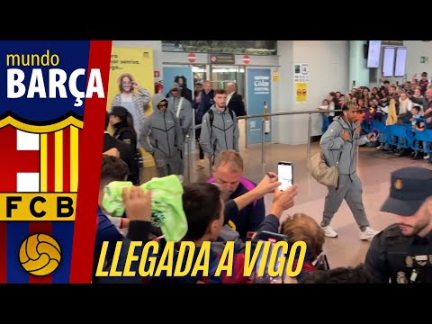 ✈️ ASÍ ha sido la LLEGADA del FC BARCELONA a VIGO para ENFRENTAR al CELTA 🔵🔴