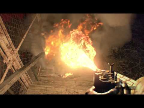 RESIDENT EVIL 7 biohazard madhouse barn fight