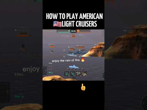 HOW TO play AMERICAN 🇺🇲LIGHT CRUISERS in Wows Blitz #meme #gaming
