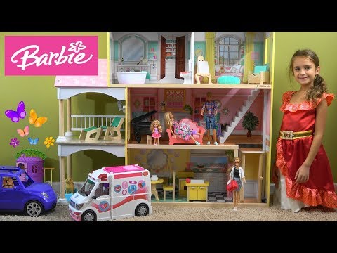 Barbie and Ken NEW House Story with Barbie Ambulance and Hospital, Chelsea Doll, and Barbie Toys