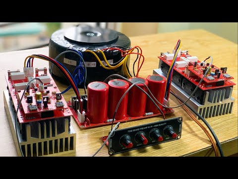 DIY powerful Amplifier using 12 Transistors 2SC2922 & 2SA1216 | DCA Project