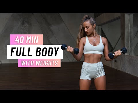 50 Min Full Body Dumbbell Workout At Home Build Muscle No Talking