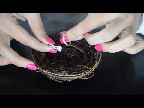 Twisted Shank Engagement Ring Bridal Set (2 Rings) (2.14 ct. twt.) - TwoBirch  ST-ENG-309-WG-GN