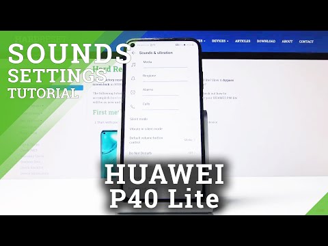 How to Change Volume in Huawei P40 Lite - Personalize Sounds