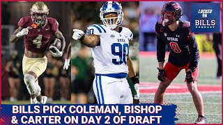 Buffalo Bills pick Keon Coleman, Cole Bishop & Dewayne Carter on Day 2 of 2024 NFL Draft