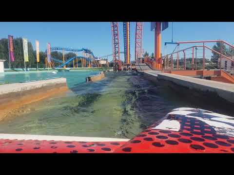 Divertical Mirabilandia watercoaster on seat POV