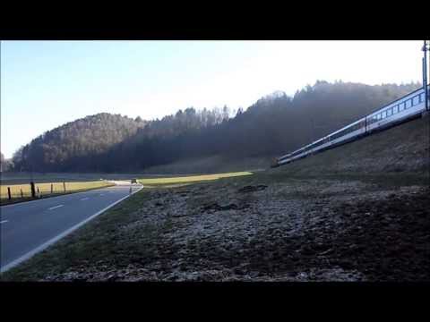 Bahnverkehr in Burgdorf und der Wynigenkurve