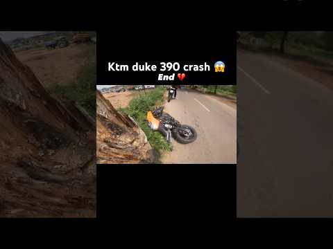 Bikerider crash duke 390 #crash #bikecrash #rider #duke390 #bikelover #motovlog