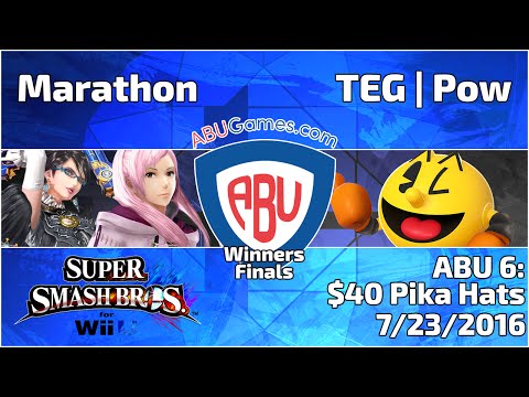 ABU Monthly 6: Marathon (Robin, Bayonetta) vs. TEG | Pow (Pacman) - Smash 4 Winners Finals