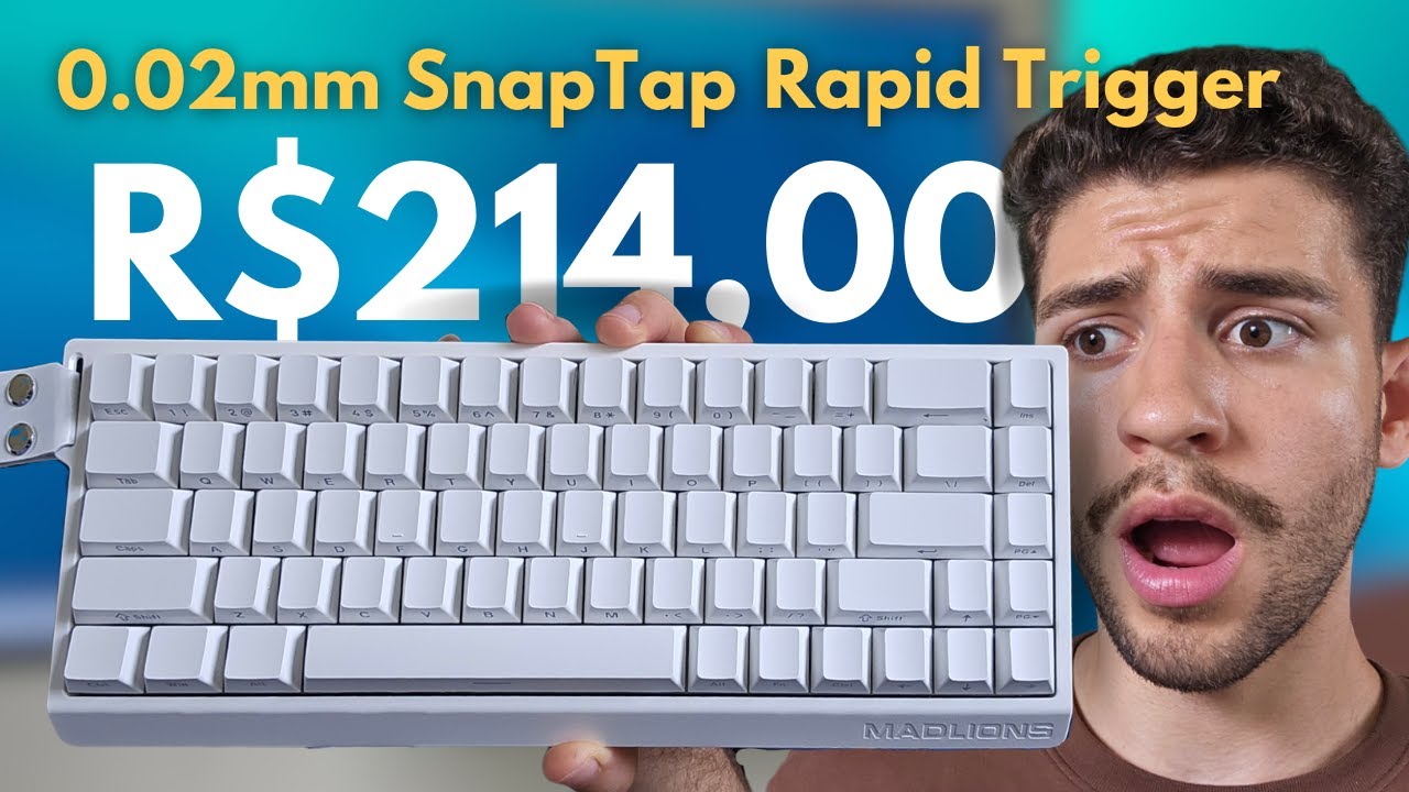 Melhor Teclado Magnético do AliExpress (muito bom e barato) - Madlions mad 68