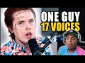 One Guy, 17 Voices (Billie Eillish, Michael Jackson, Post Malone & MORE) REACTION !