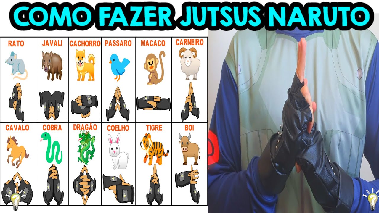 HOW TO MAKE JUTSUS OF NARUTO? LEARN TO MAKE NARUTO HAND SEALS! NINJUTSU NINJA CLASS