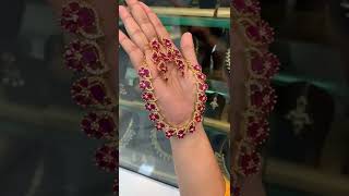 cost-1449||Ruby necklace||order whatsapp#8919179615#shorts