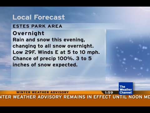 Intellistar 1 SD with Winter Weather Advisory and Fall Snow - Estes Park, CO (9/22/24)