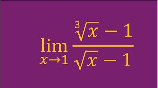 Limites de Divisão de Raízes de Índices Diferentes. Estratégias de resolução. Vídeo 0008