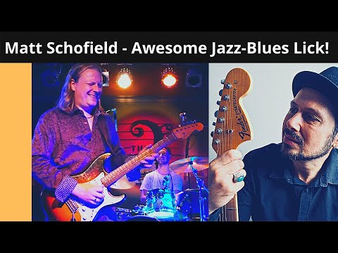 Matt Schofield Jazz Blues lick lesson with tabs
