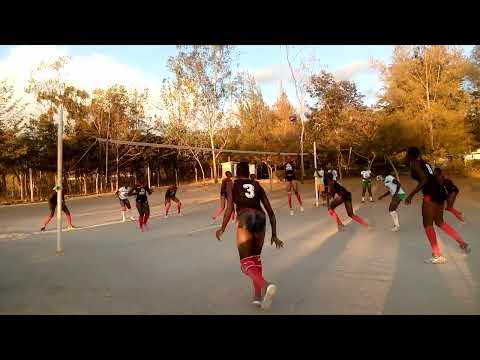 Kwanthanze high school East African Volleyball champs training for their Morocco Africa competition