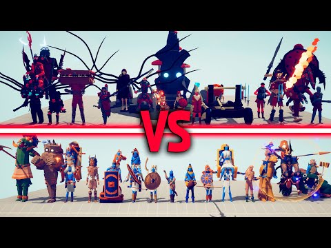 COLOSSAL SPOOKY TEAM vs COLOSSAL EGYPT | TABS - Totally Accurate Battle Simulator