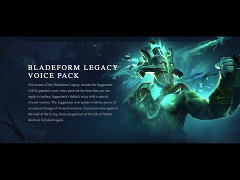 🔥 Bladeform legacy Voice Pack 🔥 Juggernaut - Dota 2 7.07 update