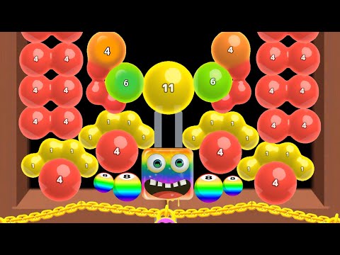Melty Bubble healing puzzle vs level up balls - 2048 ball Gameplay walkthrough New Update Levels #5