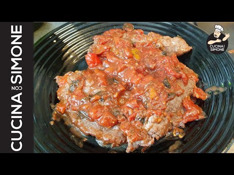 Fettine alla Pizzaiola alla Romana -   5 minuti per un secondo di carne bestiale!