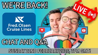 We’re back from our First FRED OLSEN Cruise! Live chat with David & Mark!