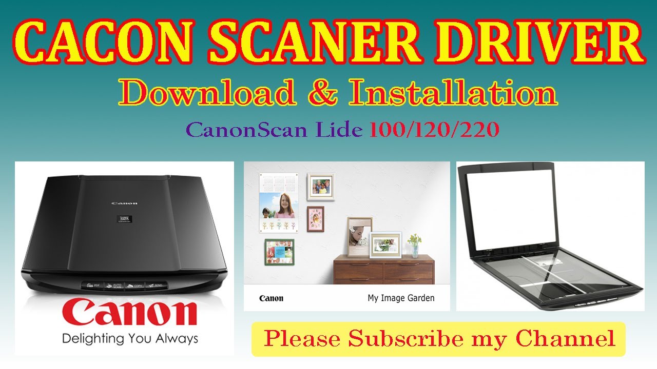 Canon CanoScan Lide 100/120/220 || How to install cannon LiDE 120 scanner || Ismail Tech Center
