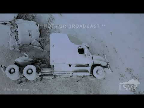 12-09-2022 Sioux Falls, SD - Wrecked Semi Truck - Winter Storm Clean Up