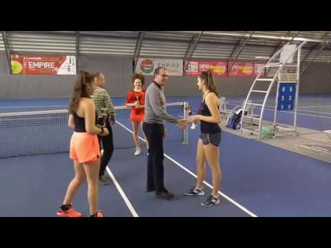 EMPIRE Cup U18 2018: F, doubles, ZELNÍČKOVÁ (SVK)/BANKS – Katarína KUŽMOVÁ (SVK)/GLAVAS 5-7 6-4 6-10