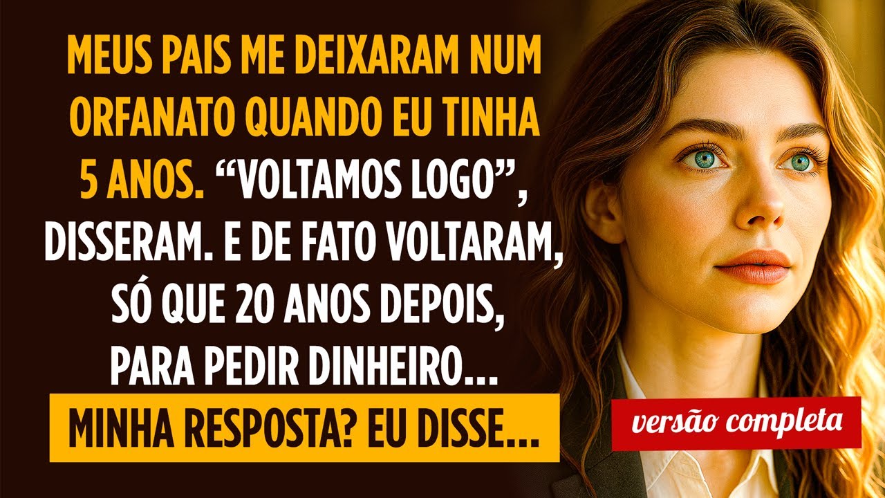 Meus PAIS me abandonaram aos 5. 20 Anos depois voltaram, MAS PARA PEDIR DINHEIRO. Foi então que eu