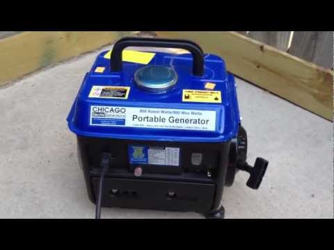 Portable Harbor Freight Tools Generator 900 Watts for $65