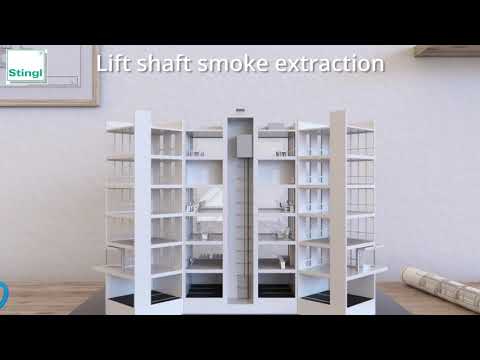 Lift shaft smoke extraction
