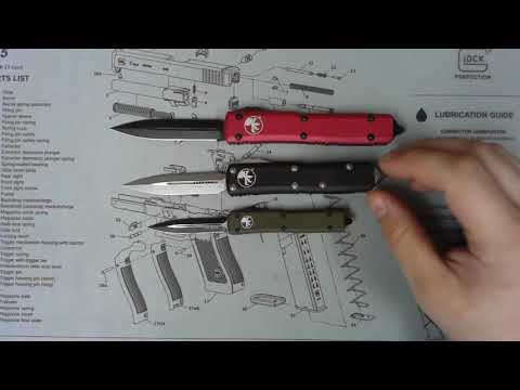 Microtech Ultratech, Microtech UTX-85, Microtech UTX70 Size Comparison