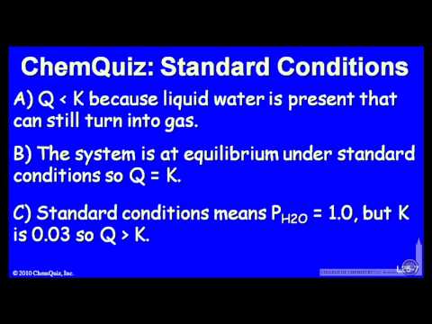 Standard Conditions  (Quiz)