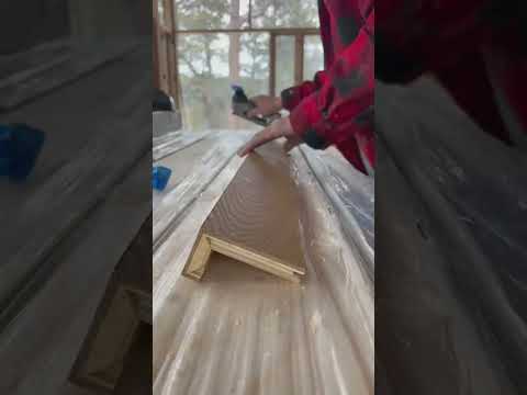 Create a stair 🪜nosing out of hardwood flooring🪵