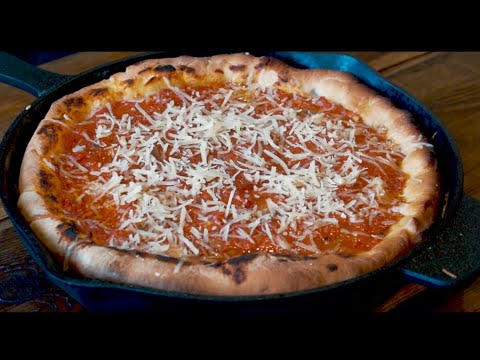 Chicago Style Pizza Recipe | Cast Iron Deep Dish Pizza