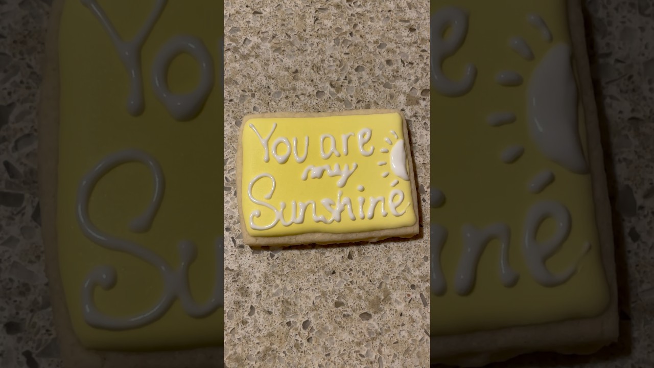 Sugar Cookie with Royal Icing #baking #decoratedcookies #cookies #sunshine