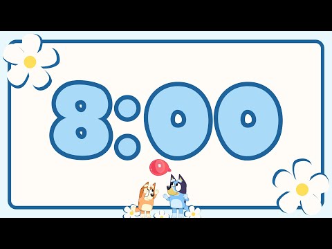 8 Minute Timer Bluey for Kids - Calm and Relaxing Music