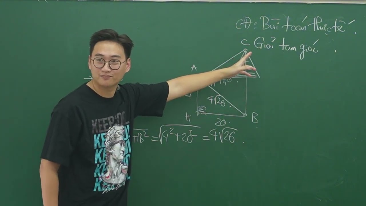 BÀI TOÁN THỰC TẾ GIẢI TAM GIÁC