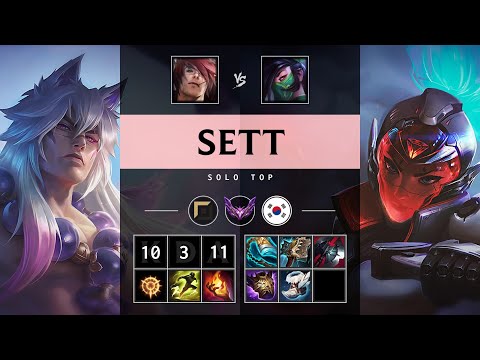 Sett Top vs Akali: Rampage - KR Master Patch 25.S1.1