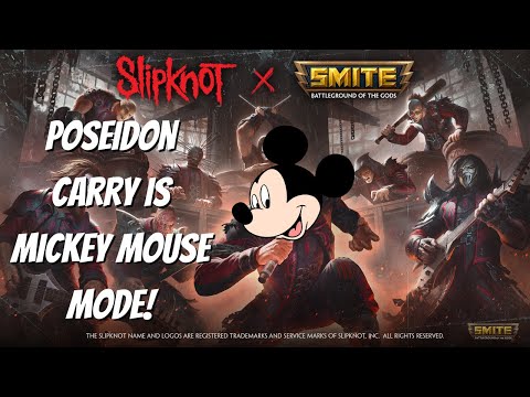 Poseidon Carry is Literally Mickey Mode - Smite Conquest with Friends