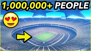 Playing In A CRAZY Football Stadium With 1 MILLION PEOPLE 😍