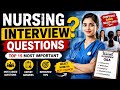 Nursing Interview 2026 Hospital Interview Questions And Answers In Hindi