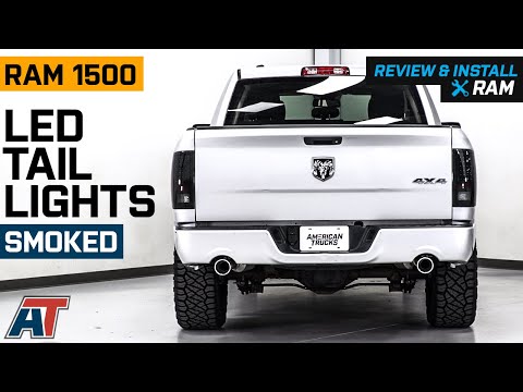 2009-2018 RAM 1500 LED Tail Lights; Smoked Review & Install