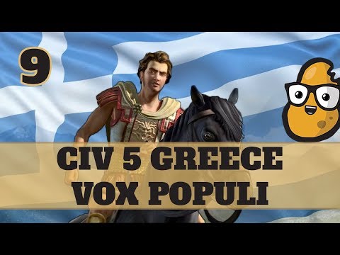 Civ 5 Vox Populi Greece Ep. 9 - Let's Play Civ 5 Greece Vox Populi Mod