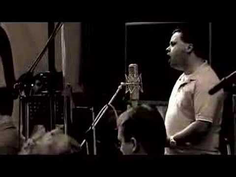 Paul Potts grabando su CD