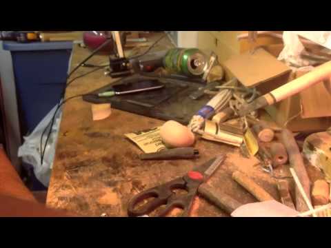 Carving an Oom Paul pipe