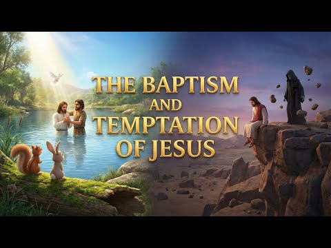 The Baptism and Temptation of Jesus | 3D Animated Bible Story for Kids - Feli & Benny On The Go